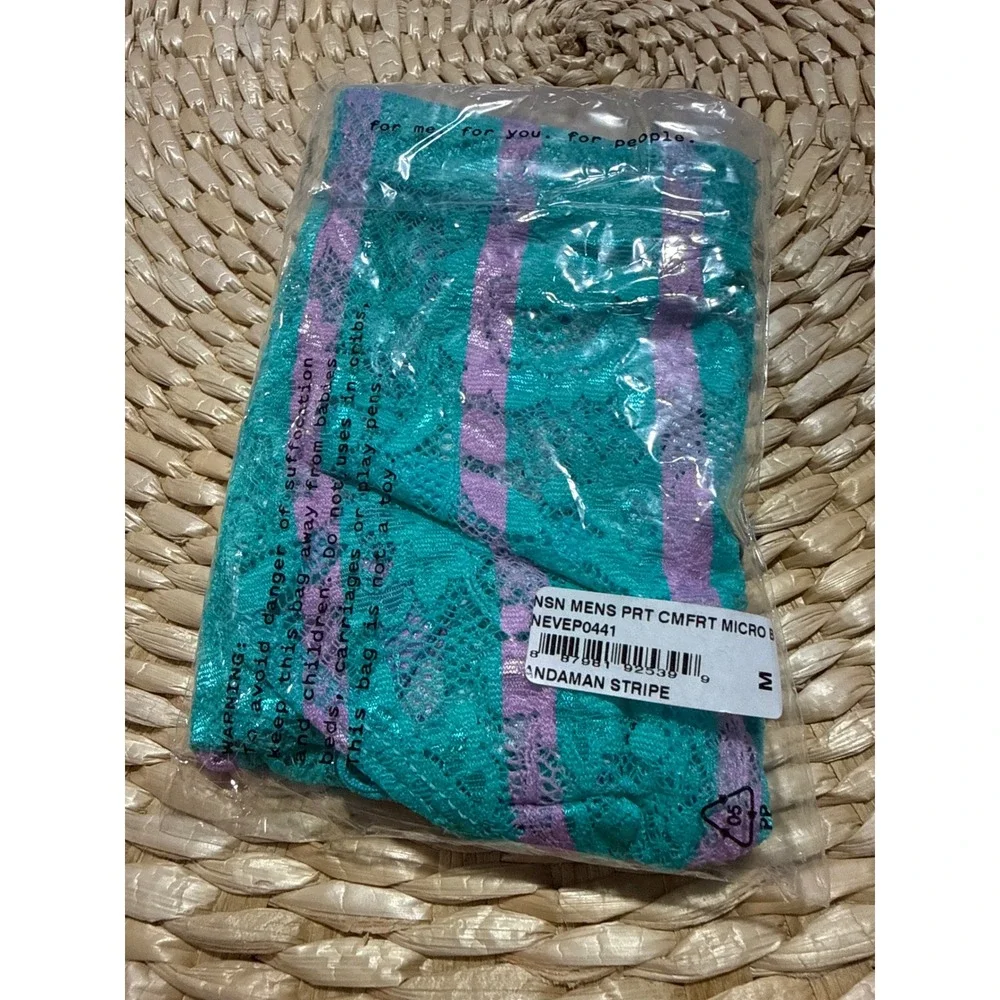 Cosabella Never Say Never Printed Comfort Micro Brief Andaman Stripe New size M